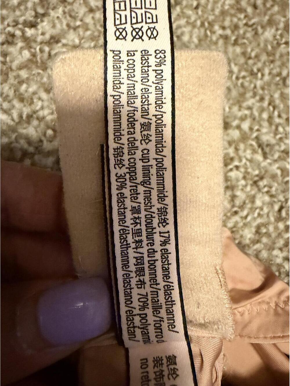 BRA Victoria's Secret Nude Bra 38DD/F85 Without Padding - Picture 6 of 6